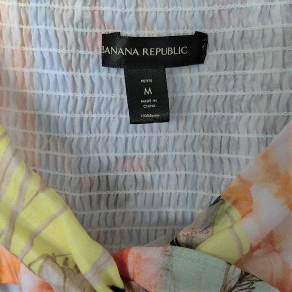 NWT - Banana Republic Petite Ramie Twist Dress - Picture 3 of 5